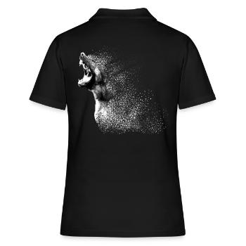 Dog ART - Women's Polo Shirt - black - Back - Ailine (174cm)