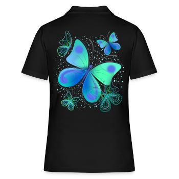 Papillon papillon - Polo Femme - noir - Dos - Ailine (174cm)