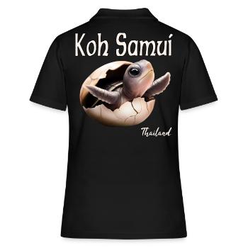 Koh Samui, Thaïlande - Polo Femme - noir - Dos - Ailine (174cm)