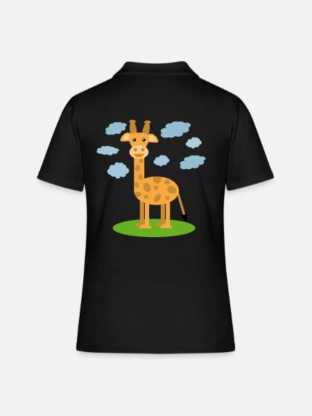 Girafe - Polo Femme - noir