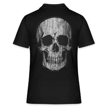 Crâne Os Crâne Tête de Pirate - Polo Femme - noir - Dos - Ailine (174cm)