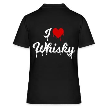 J'adore le whisky - Polo Femme - noir - Dos - Ailine (174cm)