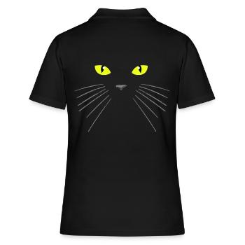 Chat noir - Polo Femme - noir - Dos - Ailine (174cm)