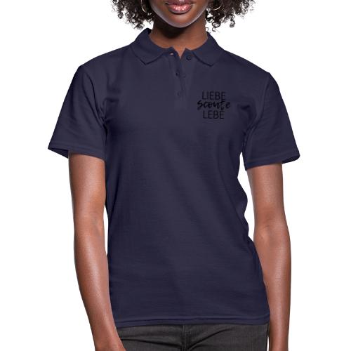 Liebe Scoute Lebe Lettering - Farbe frei wählbar - Frauen Polo Shirt