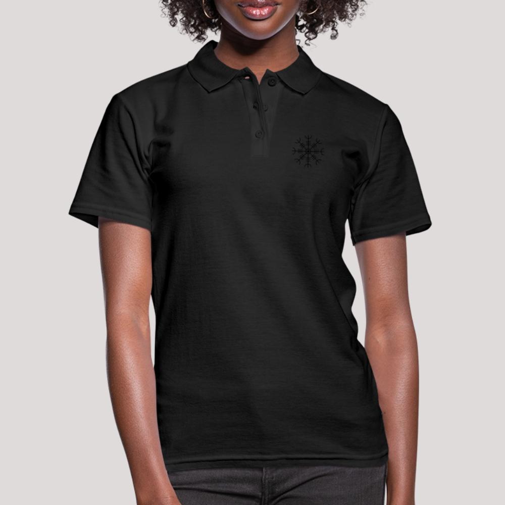Aegishjalmur - Frauen Polo Shirt Schwarz