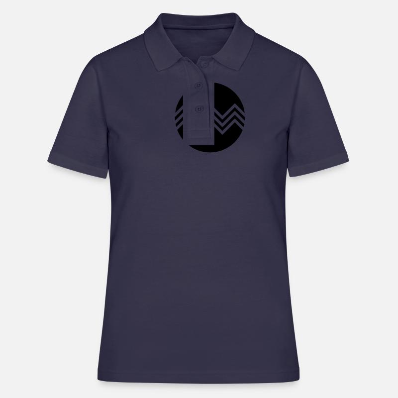 Graphical pattern - Women's Polo Shirt - navy