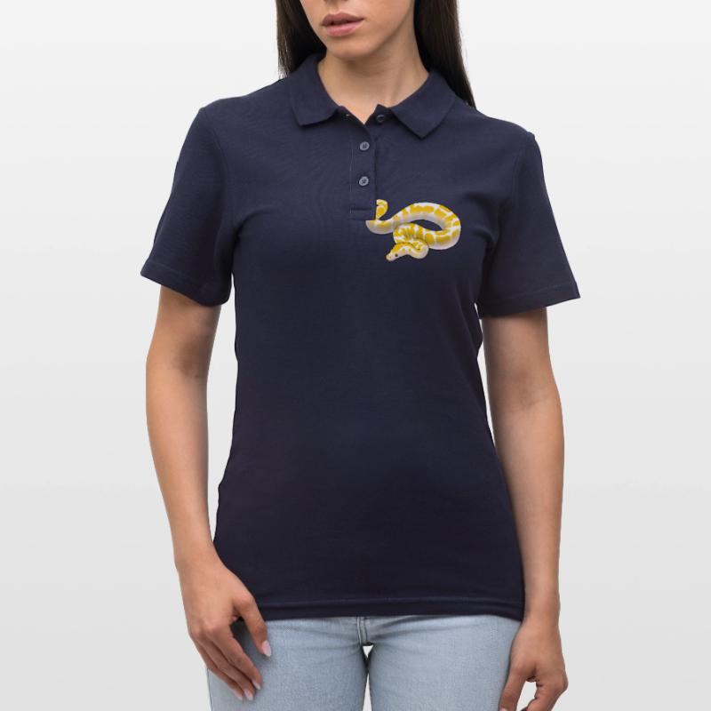 Albino ball python Python regius ballpython motif Polo Femme