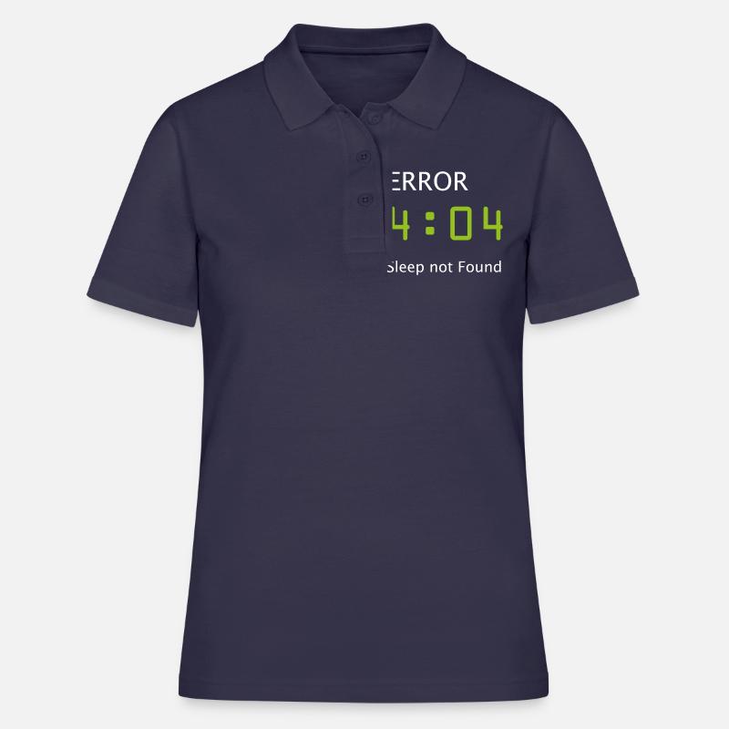 Informatique Nerd Geek programmeur matinal - Polo Femme - bleu marine