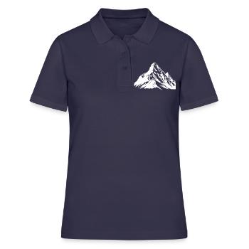 Montagnes Alpes - Polo Femme - bleu marine - Devant - Ailine (174cm)
