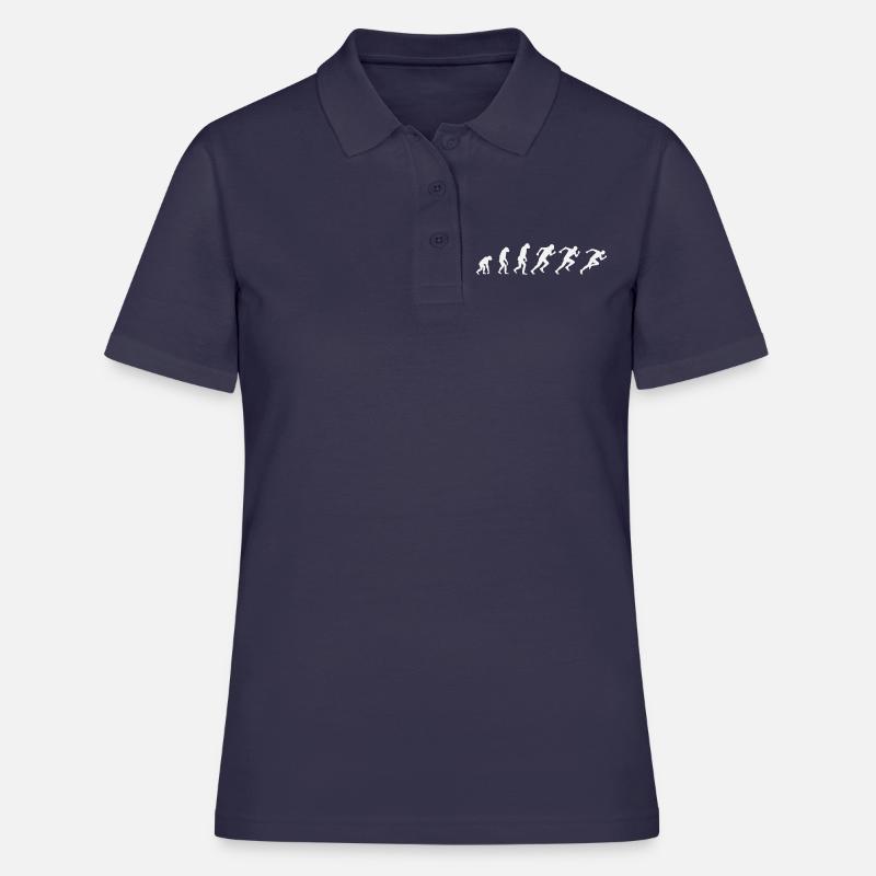 Coureur Evolution - Polo Femme - bleu marine