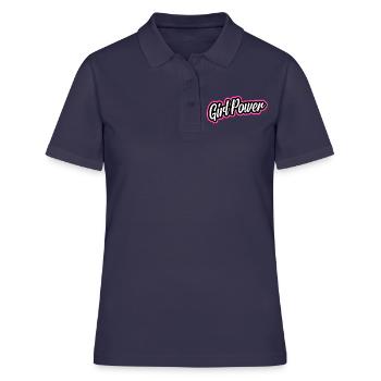 Girl Power Girls Power - Women's Polo Shirt - navy - Front - Ailine (174cm)