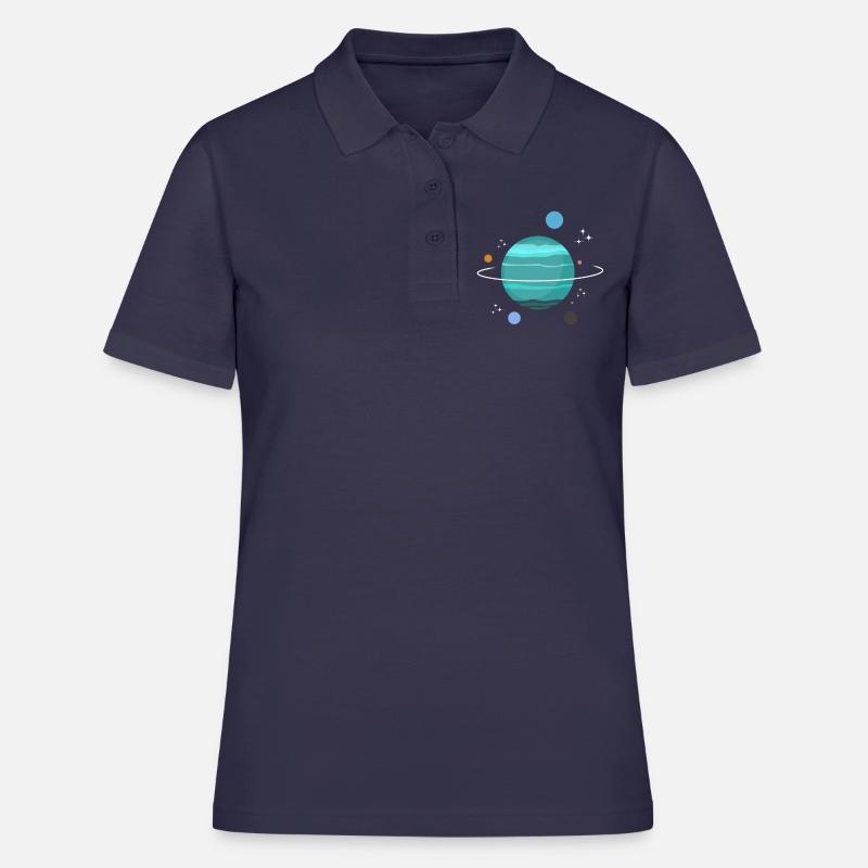 Uranus Planet Gift - Polo Femme - bleu marine