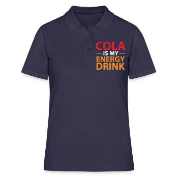 Cadeau cola boisson boisson délicieuse - Polo Femme - bleu marine - Devant - Ailine (174cm)