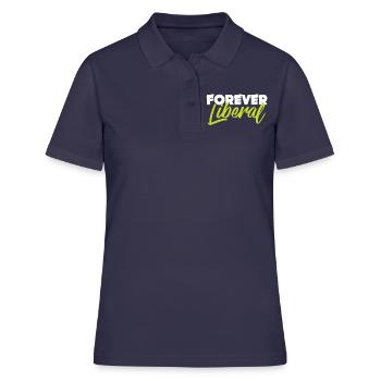 Liberal Geschenk Frei Gesetze locker Politik - Frauen Polo Shirt - Navy - Vorne - Ailine (174cm)