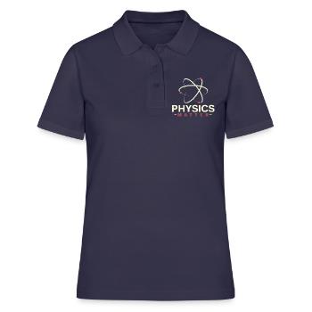 Étudiant en physique étudie cadeau Big Bang Big Bang - Polo Femme - bleu marine - Devant - Ailine (174cm)
