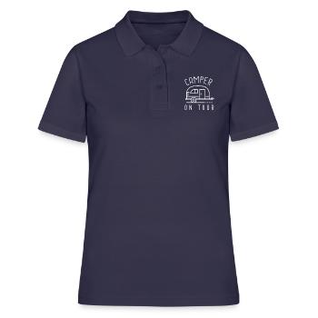 Campeur en tournée - Polo Femme - bleu marine - Devant - Ailine (174cm)