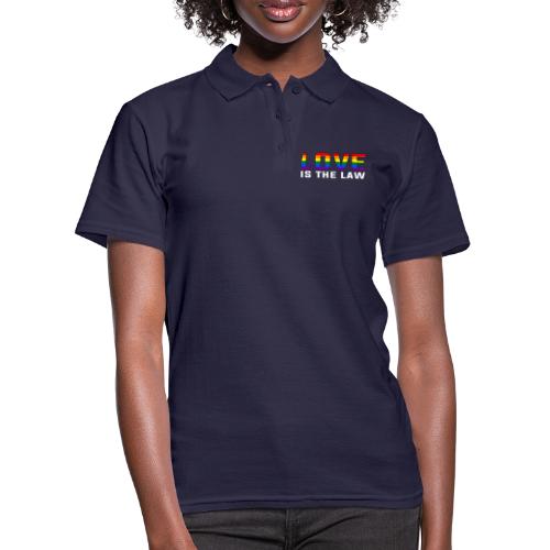LOVE IS THE LAW / Rainbow-Design - Frauen Polo Shirt