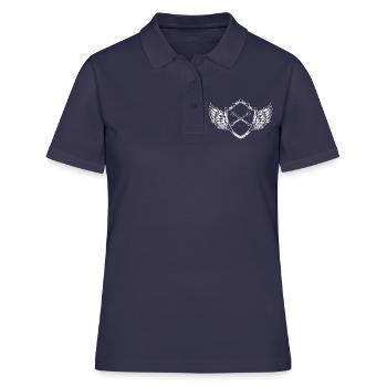 Clé à outils pour armoiries - Polo Femme - bleu marine - Devant - Ailine (174cm)