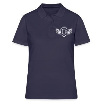 verre à bière chope à bière signe - Polo Femme - bleu marine - Devant - Ailine (174cm)