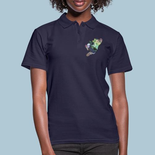 Gato y ramen - Camiseta polo mujer