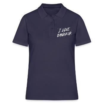 J’aime Bangkok - Polo Femme - bleu marine - Devant - Ailine (174cm)