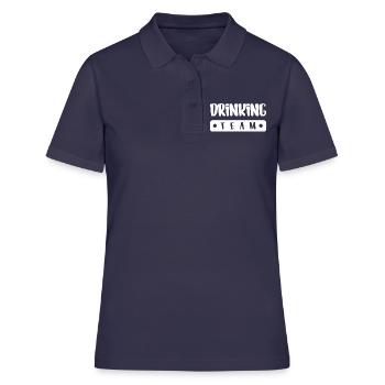 Équipe de consommation d’alcool - Polo Femme - bleu marine - Devant - Ailine (174cm)