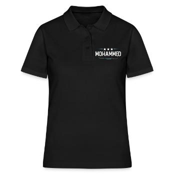 Mohammed - Frauen Polo Shirt - Schwarz - Vorne - Ailine (174cm)