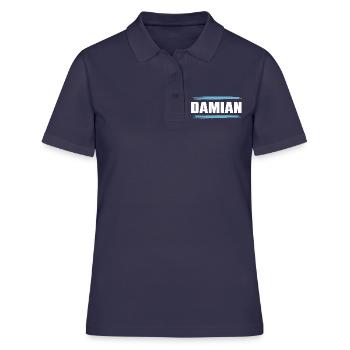 Damian - Frauen Polo Shirt - Navy - Vorne - Ailine (174cm)
