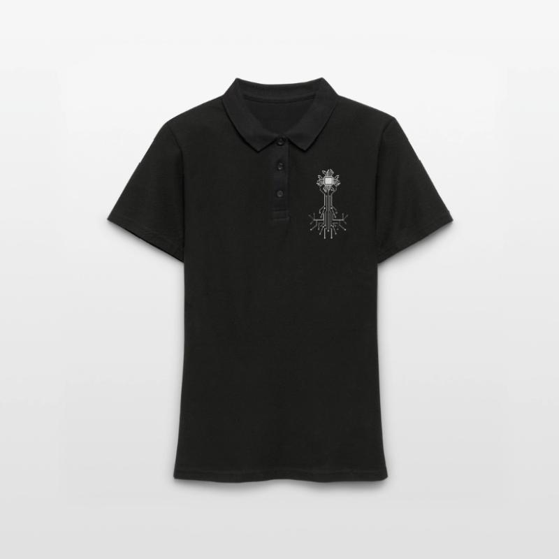 Anatomical Heart CPU Processor Computer Programmer Women's Polo Shirt