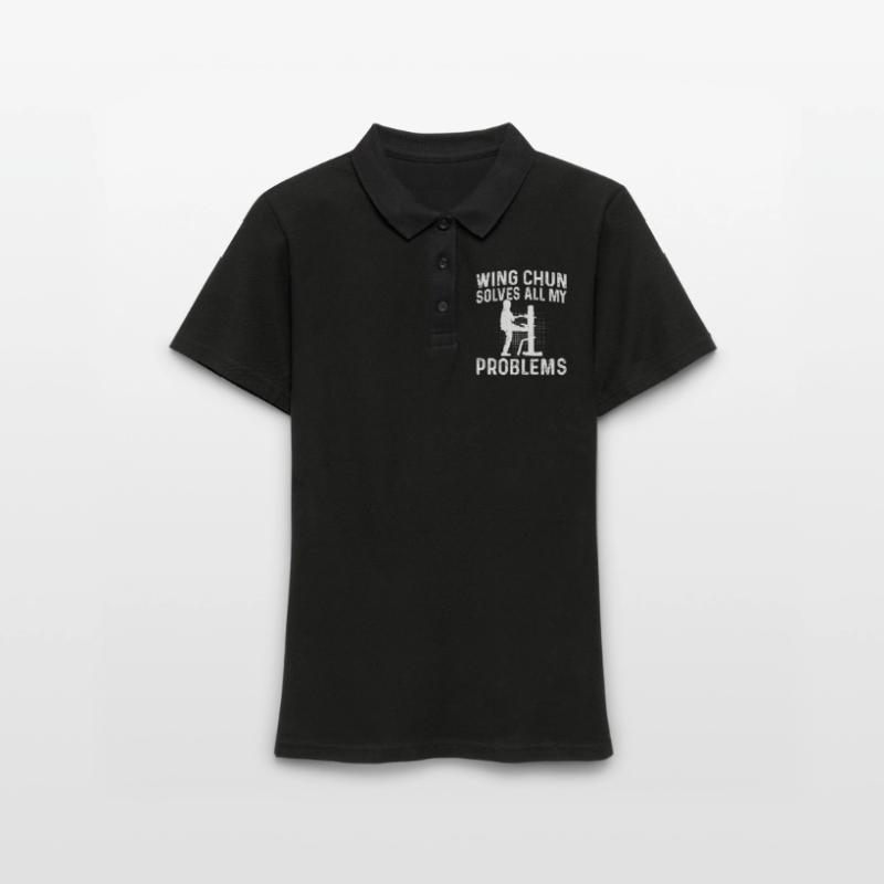 Wing Chun solves all my problems - Wing Chun Fight Frauen Polo Shirt