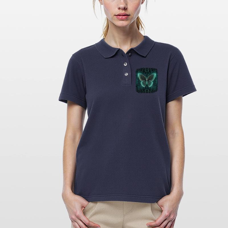 Programmierung PC Programm Code Schmetterling Frauen Polo Shirt