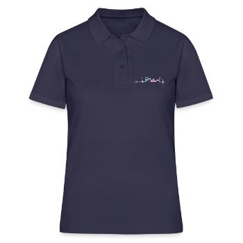 Cuisson du cœur - Polo Femme - bleu marine - Devant - Ailine (174cm)