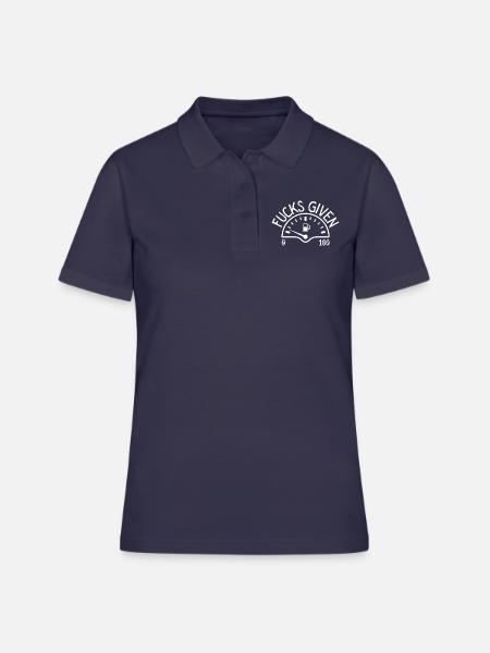Zero Fucks Given - Frauen Polo Shirt - Navy