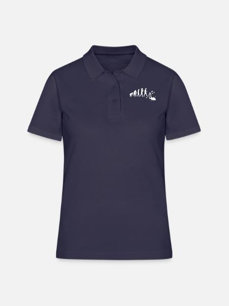 Tauchen Evolution - Frauen Polo Shirt - Navy