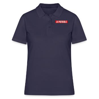 Ja Pierdole Polska Polen Polnisches Schimpfwort - Frauen Polo Shirt - Navy - Vorne - Ailine (174cm)