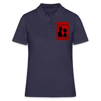 Jeu de couple de mariage sur le couple de mariage Jga - Polo Femme - bleu marine - Devant - Ailine (174cm)