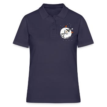 Laissez-le neiger - Polo Femme - bleu marine - Devant - Ailine (174cm)