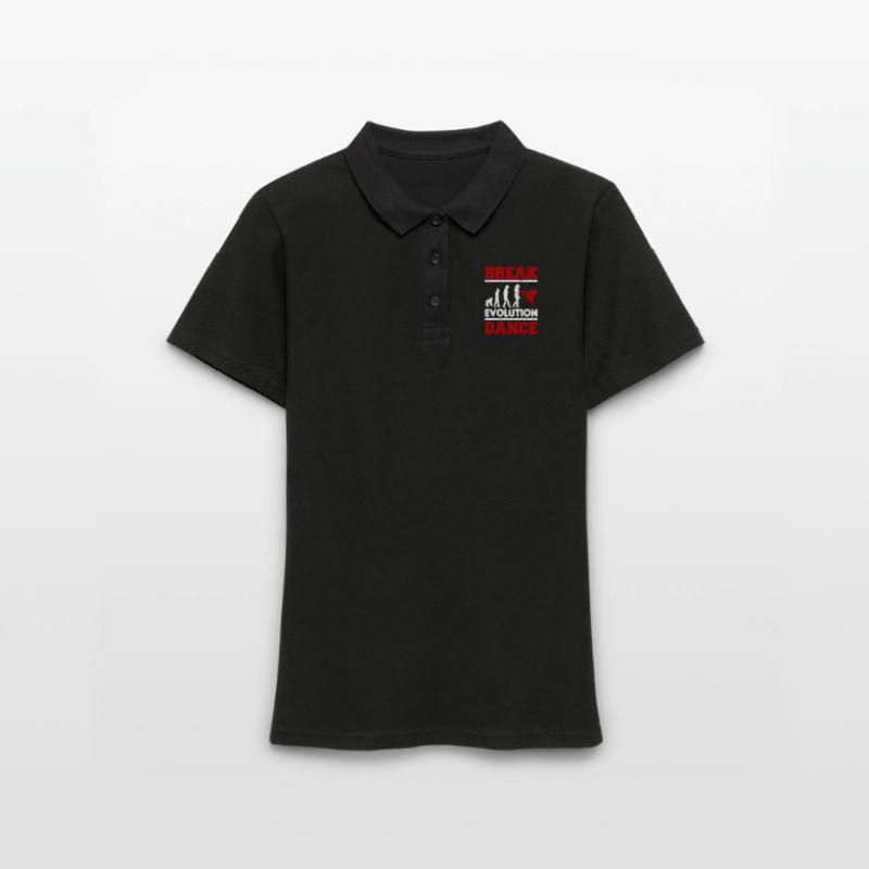 Breakdancing Evolution Breakdance BBoy Dancer Women's Polo Shirt