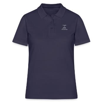 l'essentiel est invisible pour les yeux - Polo Femme - bleu marine - Devant - Ailine (174cm)