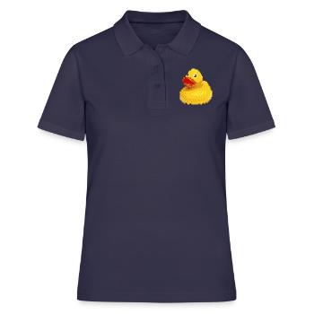 Canard pixel en caoutchouc - Polo Femme - bleu marine - Devant - Ailine (174cm)