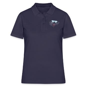 design cool sexy fou - Polo Femme - bleu marine - Devant - Ailine (174cm)