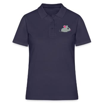 maus - Frauen Polo Shirt - Navy - Vorne - Ailine (174cm)
