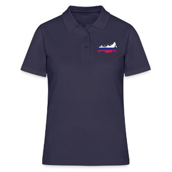 Russland - Frauen Polo Shirt - Navy - Vorne - Ailine (174cm)