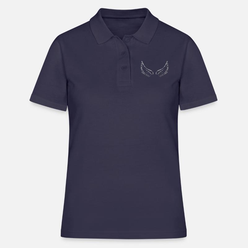 Engelsflügel oder Dämon - Frauen Polo Shirt - Navy