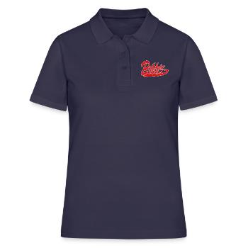 bobber chopper biker autocollant de croisière autocollant - Polo Femme - bleu marine - Devant - Ailine (174cm)