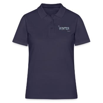 Hiver - Polo Femme - bleu marine - Devant - Ailine (174cm)