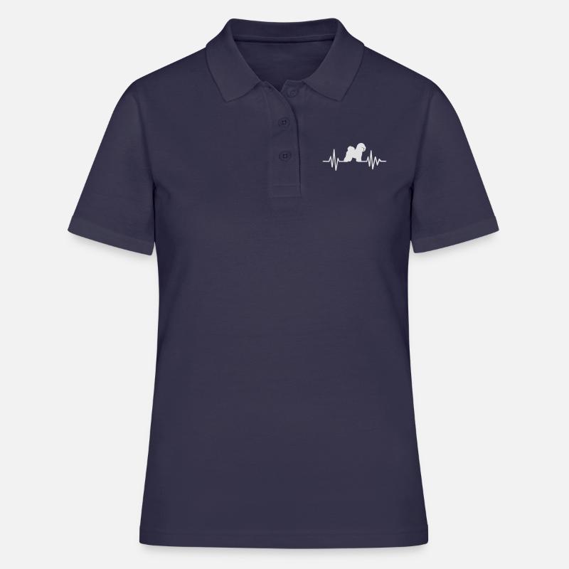 Bichon Frise - Women's Polo Shirt - navy