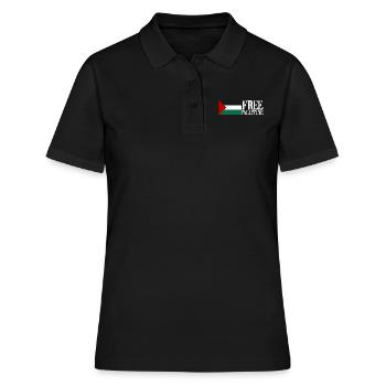Mohammed Gaza Streifen Israel Free Palestine - Frauen Polo Shirt - Schwarz - Vorne - Ailine (174cm)