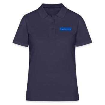 get up and do something - Women's Polo Shirt - navy - Front - Ailine (174cm)