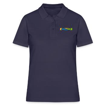 Icône Stripe Infinity - Polo Femme - bleu marine - Devant - Ailine (174cm)